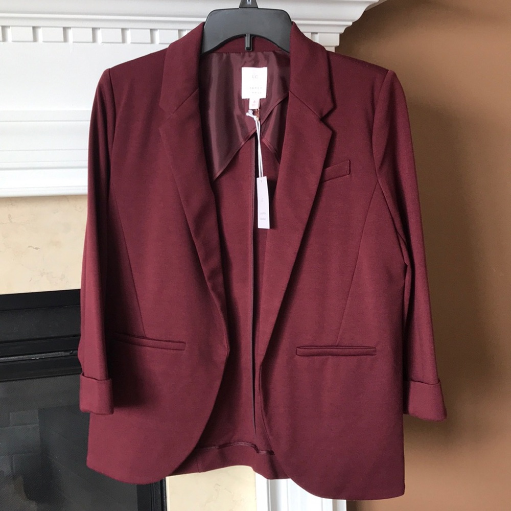 NWT LC women’s open front blazer size 6
